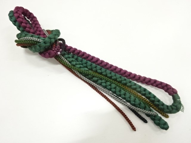 JAPANESE KIMONO / HANDTIED OBIJIME CORD
